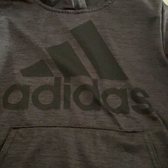 Adidas Boys Front Pocket Hooded Sweatshirt - Picture 3 of 6